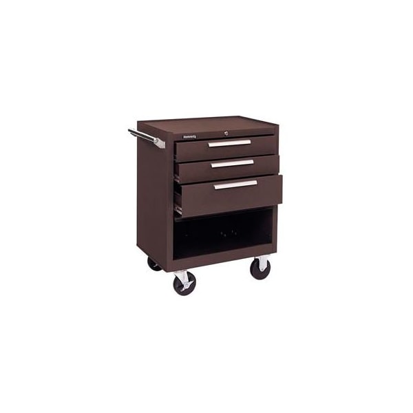 Kennedy 273XB K1800 Series 27"W X 18"D X 35"H 3 Drawer Brown Roller Cabinet 273XB - main